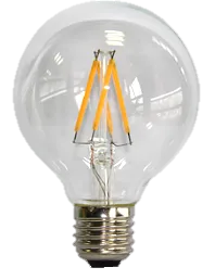 ΛΑΜΠΤΗΡAΣ LED FILAMENT ΔΙΑΦΑΝH 4W   E27 - G95